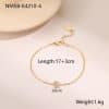 European And American Fashion Love Small Diamond Round Diamond Zircon Bracelet Gold Plated Stainless Steel