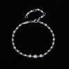 18 Gold Plated Diamond S925 Sterling Silver Bracelet