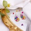 Drop-shaped Natural Dried Flower Earrings Ins