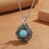 Turquoise Women's And Women's Retro Style Personality Creative Necklace