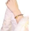 Sandalwood Smoke Purple Agate Double Bracelet