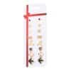 Christmas Earring Set Christmas Snowflake Old Man Bell Ornament