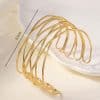 Elegant Classical Retro Style Cross Staggered Open-ended Bracelet