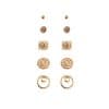 Fashion Personality Geometric Earrings 5 Pairs Set