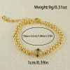 Copper Bracelet With Zircon Arabic Style Exquisite Daily Ornament Jewelry Accessories