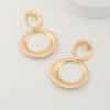 Alloy Plated Water Drop Shaped Eardrops