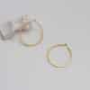 Women's Fashion Circle Alloy Matte Gold Earrings
