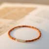 Women's Fine Olive Stone Shoushan Stone Bracelet