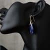 Bohemian Natural Stone Water Drop Pendant Earrings