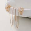 Cross Border Jewelry Wholesale Niche Design Earrings Female Fashion European And American Butterfly Copper Micro Set Zircon Long Tassel Ear Line