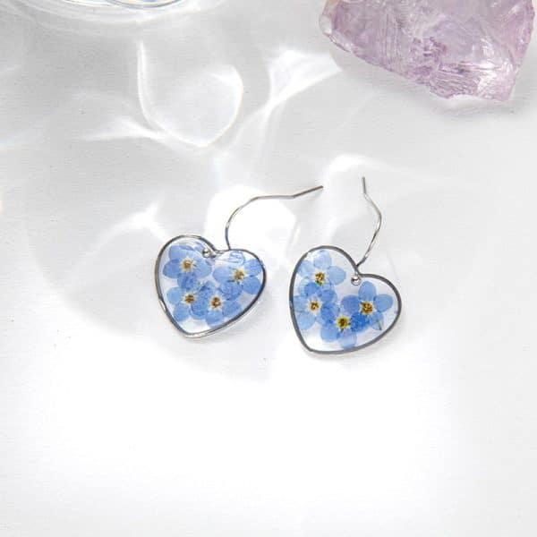 Dried Resin Water Drop Earrings