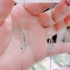 Tassel Earrings Long Water Drop Zircon