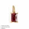 Twelve Birthstone Pendant Rectangular Zircon Accessories Pendant