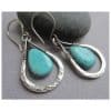 925 Turquoise Drop Earrings