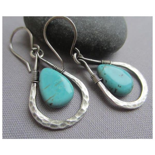 925 Turquoise Drop Earrings