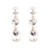 Women's Drop Shape Glass Gemstone Earrings