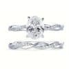 Classical Zircon Simple Ring Two-piece Wedding Dress