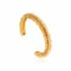 14K Gold Vintage Bracelet Ring Thorns Lava Opening