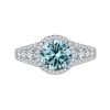 2CT Color Moissanite Ring Sterling Silver S925
