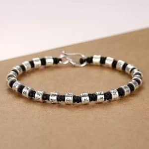 Six Words Mantra Carrying Strap Male Laid-back Bracelet Female Personality