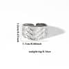 Fashion Personalized New Fishtail Palm Plaid Ring