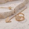 Personality Design Feeling Earrings Inlaid Diamond Awn Star Ear Bone Clip Set Female, Fashion Butterfly Tassel Earrings