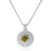 Golden Yellow Necklace Women's Sterling Silver