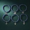Blue Devil's Eye Bracelet Butterfly Turtle Owl Pendant Resin