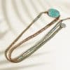 European And American Retro Natural Ocean Stone Multi-layer Winding Bracelet
