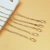 Copper Plating 18K Real Gold Simple NK Chain Fashion Bracelet