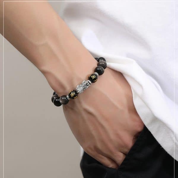 High Grade Black Beads String Pi Xiu Bracelet
