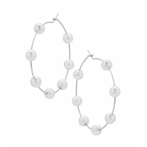 The New Pearl Big Circle Earrings Are Exaggerated
