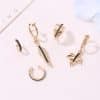 Jewelry Fashion 5-piece Set Of Earrings Trendy Leaves