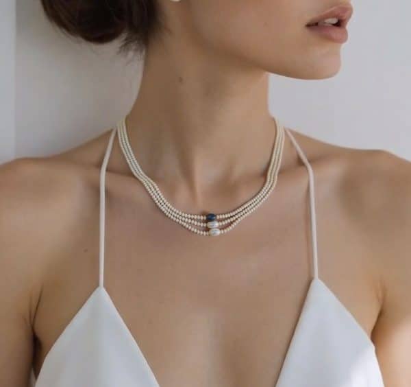 Beaded Twin Women's Pearl Necklace