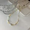 Retro Minority Advanced Design Irregular Shaped Small Pieces Of Silver Necklace