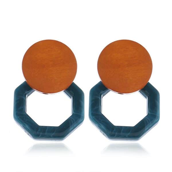 Woven Simple Personality Rattan Drop Earrings