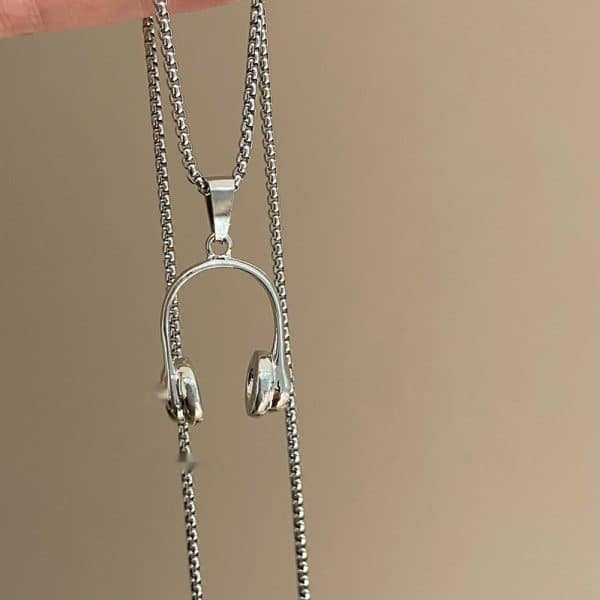 Simple Fashion Personality Long Headset Necklace