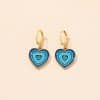 Alloy Drop Oil Love Earrings Female Retro Personality