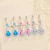 Temperament Water Drop Mid-length Earrings For Women