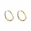 925 Silver Needle Geometric Circle Earrings Retro Temperament Earrings