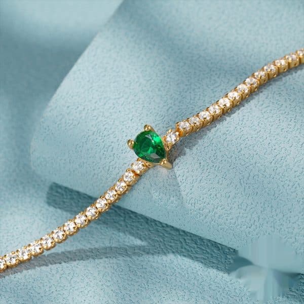 Colorful Crystals Women's Tennis Diamond Bracelet