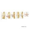 Fashion Zircon Flower Set Earrings