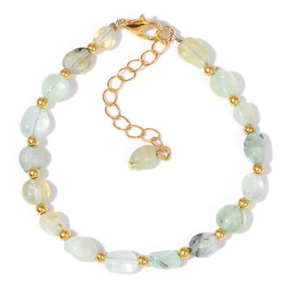 Accompanying Stone Beads Bracelet Women's Irregular Stone Lobster Buckle