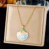 Shell Starfish Sun Stainless Steel Necklace