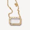 European And American Retro Personalized Glass Box Necklace