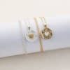 Women's Beating Pattern Shape Middle Inlaid Love Pendant Necklace