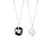 Sterling Silver Dragon And Phoenix Peace Buckle Men And Women Original Zodiac Dragon Black Onyx Necklace