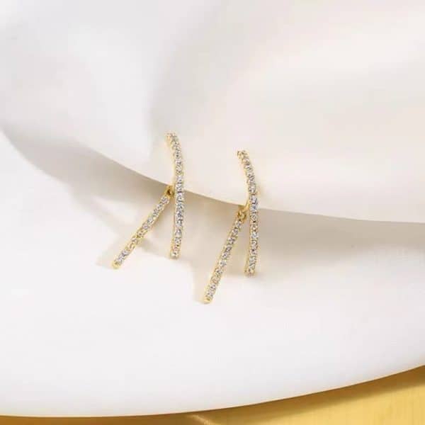 Delicate Micro-set Zircon Mosquito Coil Painless Earrings