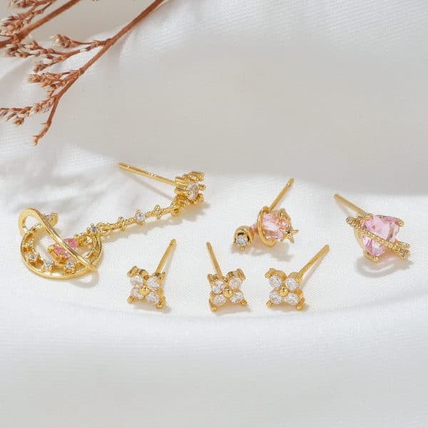 Sweet Love Earrings Set For Women