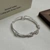Hollow S925 Silver Plated Bracelet For Women